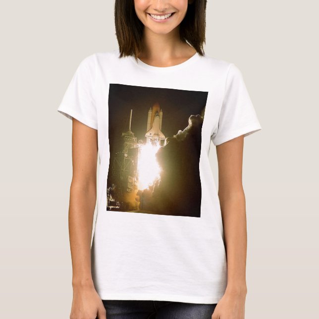 SPACE SHUTTLE LIFT-OFF T-Shirt (Front)