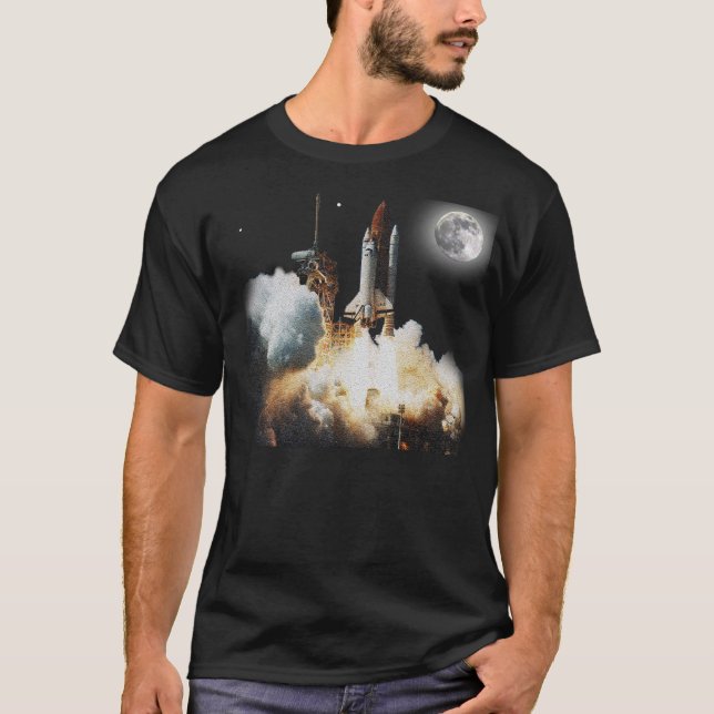 Space Shuttle liftoff T-Shirt (Front)