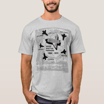 Space Shuttle Missions T-shirt 6 by pixibition at Zazzle