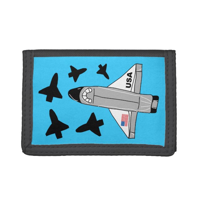Space Shuttle Nylon Wallet (Front)