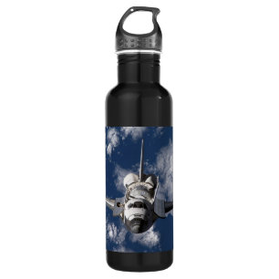 Space Shuttle Orbiting Earth Water Bottle