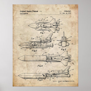 Space Shuttle Patent Poster
