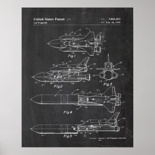 Space Shuttle Patent Poster