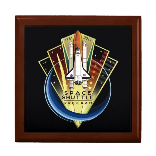 Space Shuttle Program Commemorative Patch Gift Box