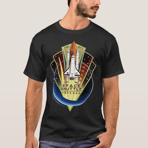 Space Shuttle Program Commemorative Patch T_Shirt