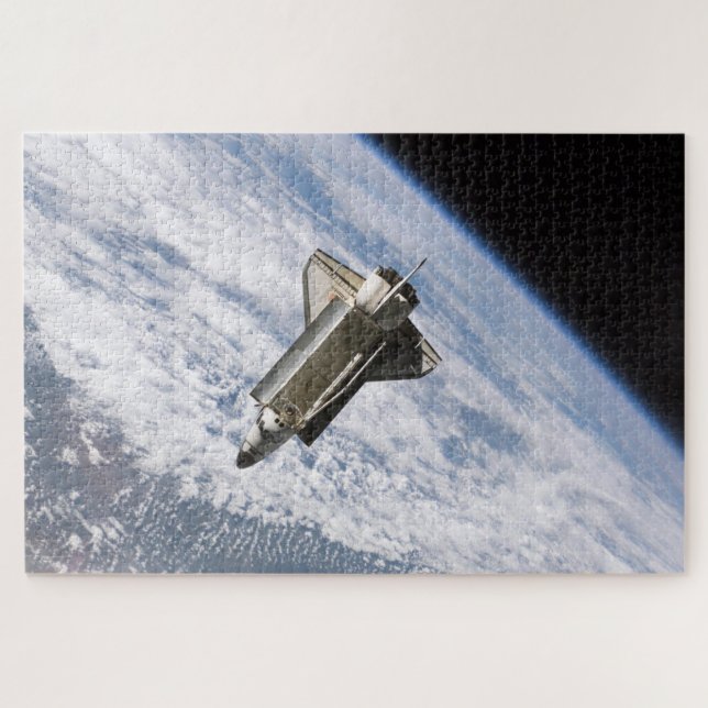 Space Shuttle STS115 Atlantis Undock ISS 2006 Jigsaw Puzzle (Horizontal)