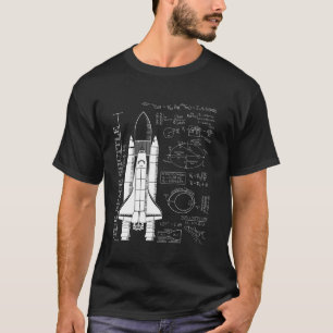 Space Shuttle STS Rocket Science Equations T-Shirt