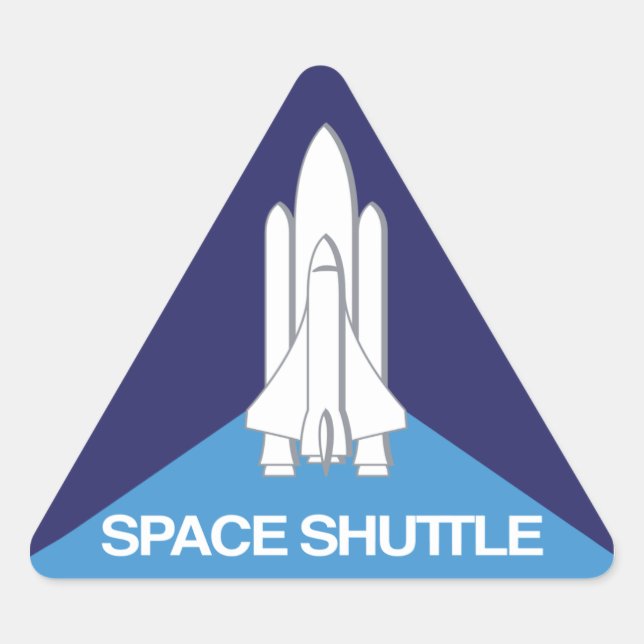 Space Shuttle Triangle Sticker (Front)