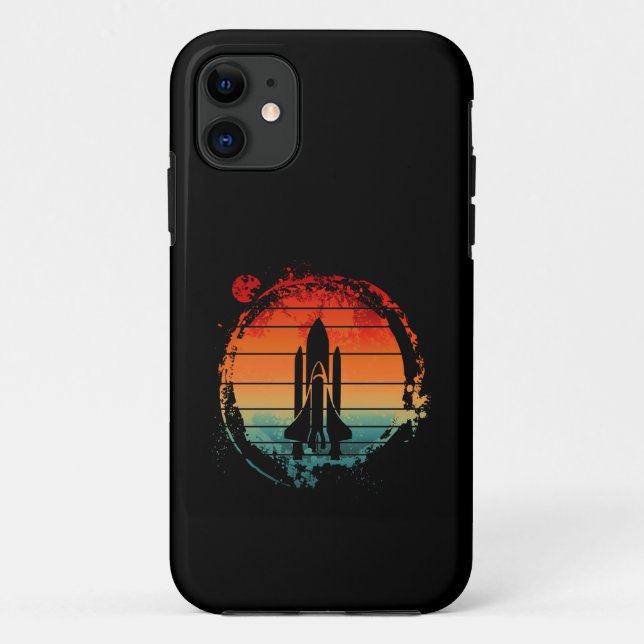 SPACE SHUTTLE VINTAGE Case-Mate iPhone CASE (Back)