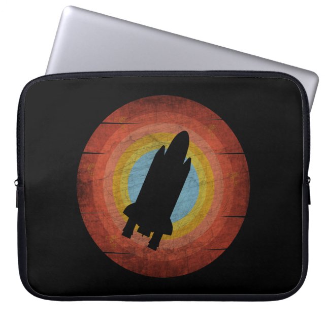 SPACE SHUTTLE VINTAGE RETRO LAPTOP SLEEVE (Front)