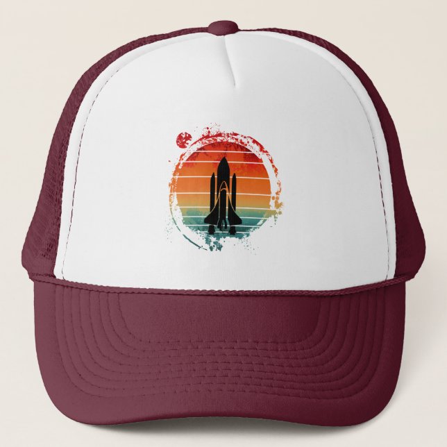 SPACE SHUTTLE VINTAGE TRUCKER HAT (Front)