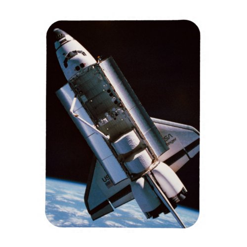 Space Shuttle with Open Cargo Bay Magnet