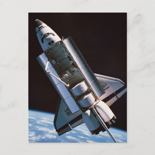 Space Shuttle with Open Cargo Bay Postcard
