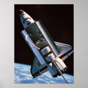 Space Shuttle with Open Cargo Bay Poster