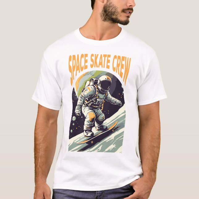 Space Skate Crew T-Shirt (Front)