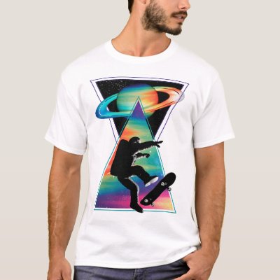 Space skateboarding T-Shirt
