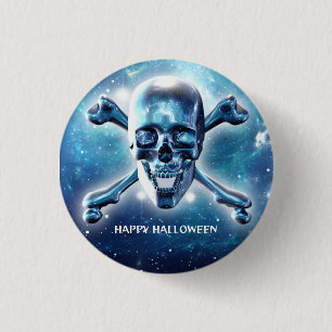 Space skull. Customized Button
