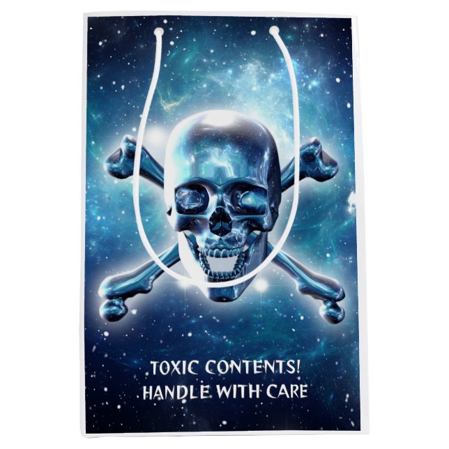 Space skull. Customized Medium Gift Bag (Front)