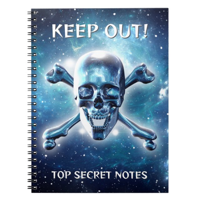 Space skull. Customized Notebook (Front)