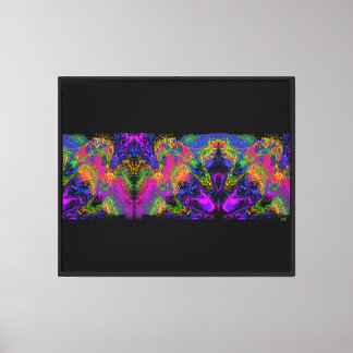 Space Sky Under The Water Canvas Print