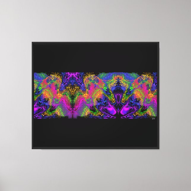 Space Sky Under The Water Canvas Print (Front)