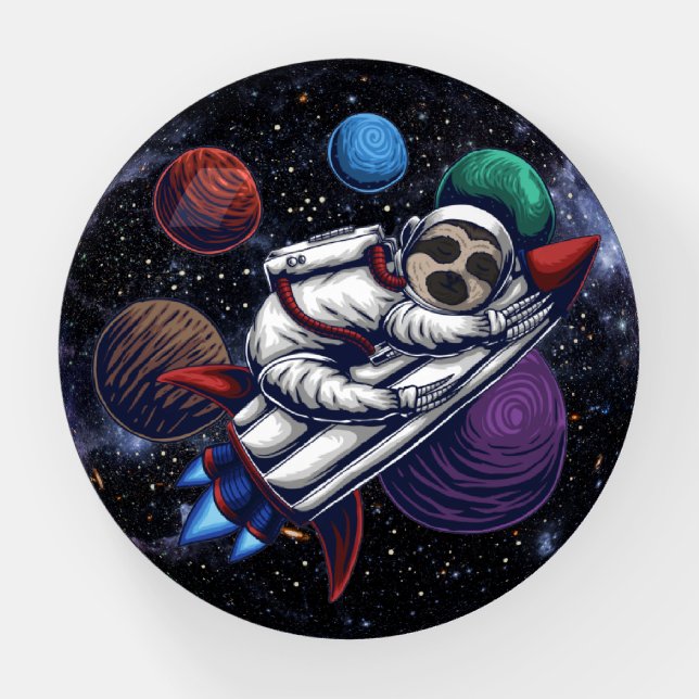 Space Sloth Paperweight (Front)