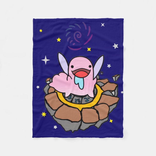 Space Slug Fleece Blanket (Front)