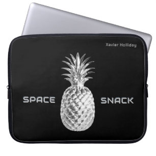Space Snack Silver Pineapple Humor Sci-Fi Laptop Sleeve