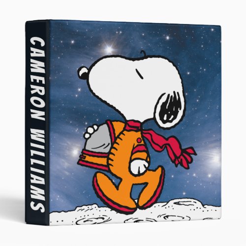 SPACE  Snoopy 3 Ring Binder