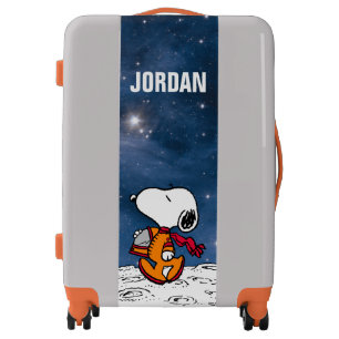 SPACE Snoopy Add Your Name Luggage