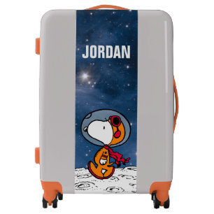 SPACE Snoopy Astronaut Add Your Name Luggage