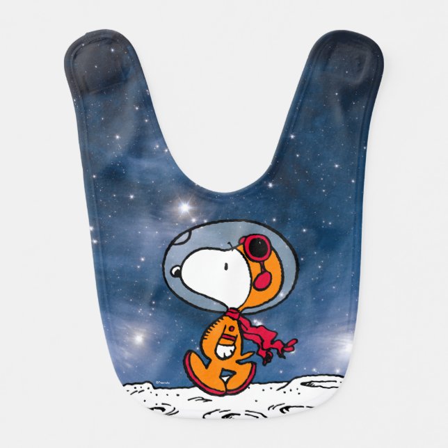 SPACE | Snoopy Astronaut Baby Bib (Front)