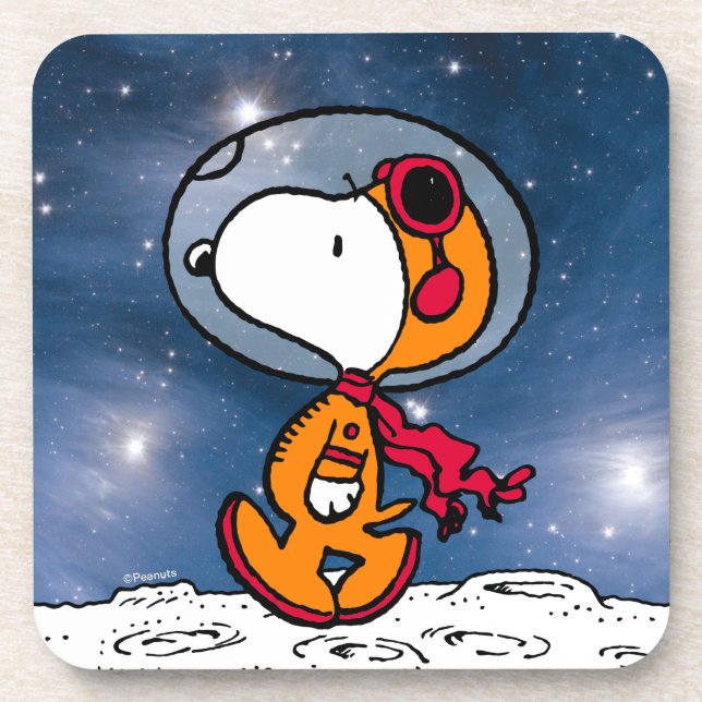 SPACE | Snoopy Astronaut Beverage Coaster (Front)