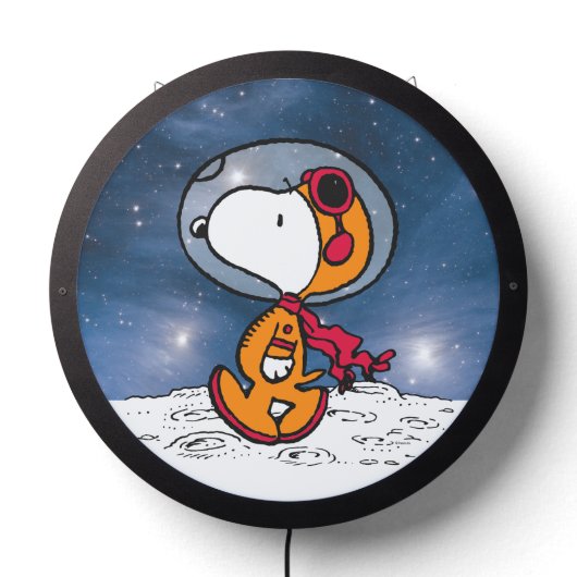 SPACE | Snoopy Astronaut LED Sign (Lights Off)