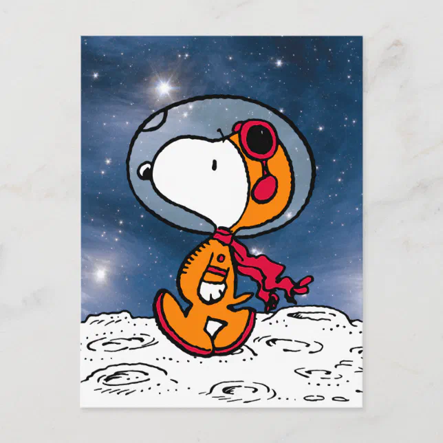 SPACE | Snoopy Astronaut Postcard | Zazzle