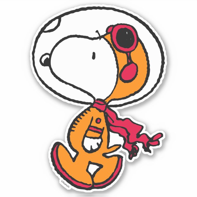 SPACE Snoopy Astronaut Sticker Zazzle