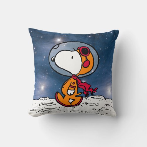 SPACE  Snoopy Astronaut Throw Pillow