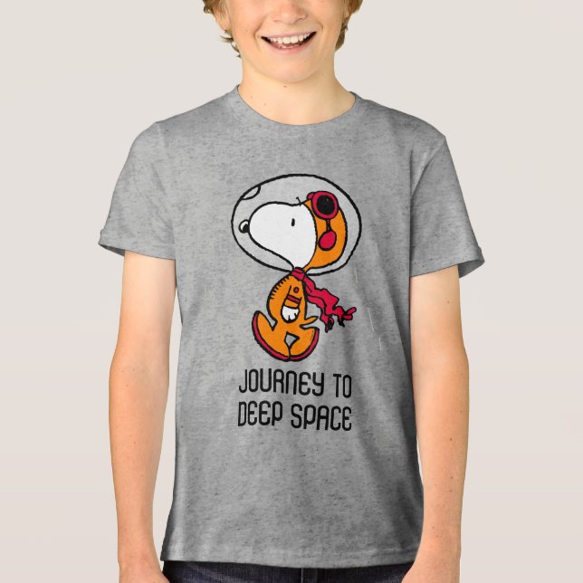 SPACE | Snoopy Astronaut Tri-Blend Shirt (Front)