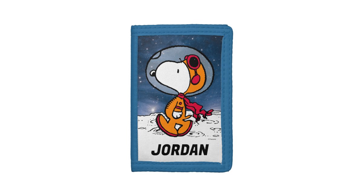 SPACE Snoopy Astronaut Trifold Wallet Zazzle