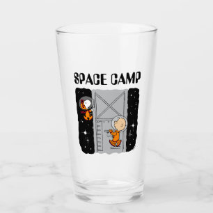 SPACE   Snoopy & Charlie Brown Glass