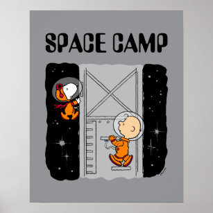 SPACE   Snoopy & Charlie Brown Poster