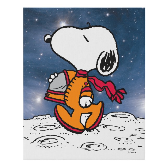 SPACE | Snoopy Faux Canvas Print (Front)