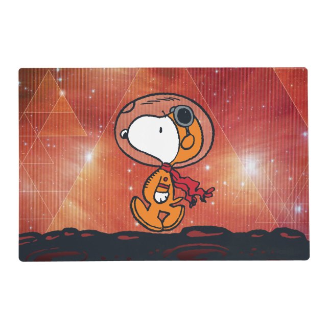 SPACE | Snoopy Geometric Moon Walk Placemat (Front)