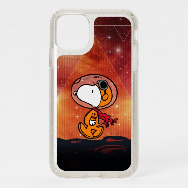 SPACE | Snoopy Geometric Moon Walk Speck iPhone 11 Case (Front)