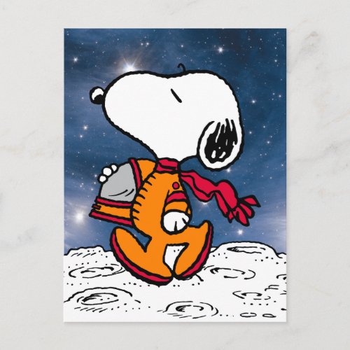 SPACE  Snoopy Postcard