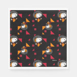 SPACE | Snoopy Space Suit Black Pattern Napkins