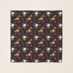 SPACE Snoopy Space Suit Black Pattern Scarf