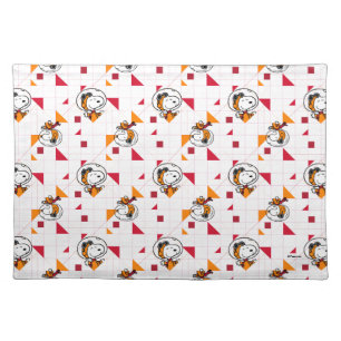 SPACE Snoopy Space Suit White Pattern Cloth Placemat