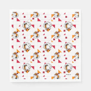 SPACE   Snoopy Space Suit White Pattern Napkins