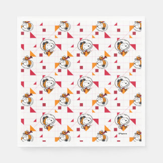 SPACE | Snoopy Space Suit White Pattern Napkins